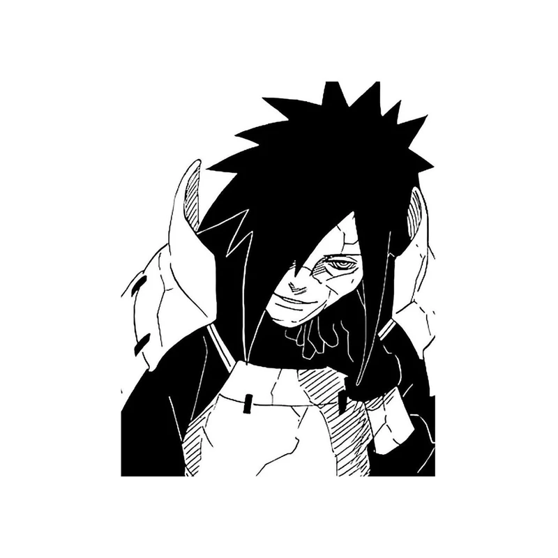 استیکر لپ تاپ و موبایل مدل انیمه طرح ناروتو مادارا اوچیها Naruto Madara Uchiha کد 6061