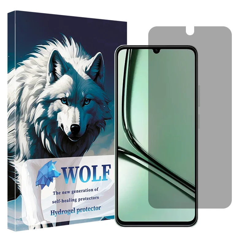 محافظ صفحه نمایش حریم شخصی ولف مدل Tough مناسب برای گوشی موبایل ریلمی Note 60X