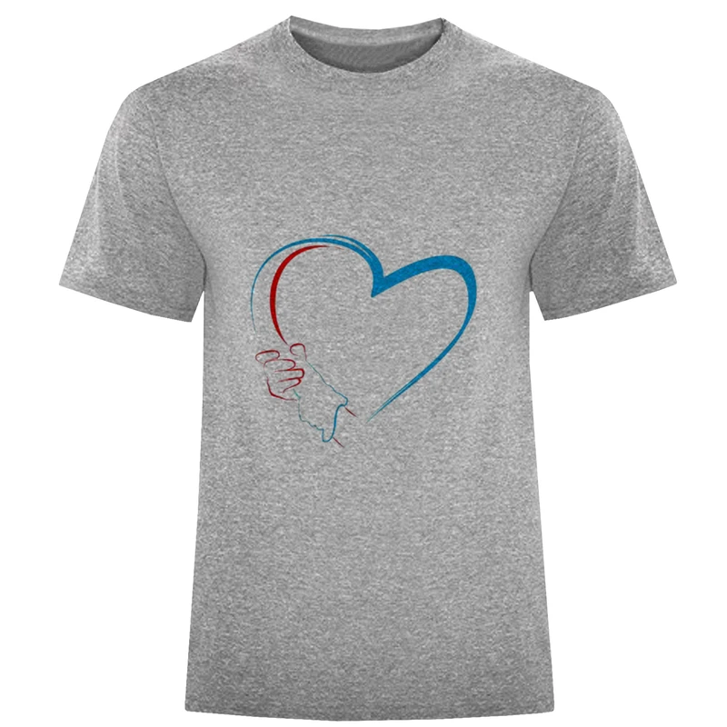 تی شرت آستین کوتاه مردانه مدل قلب ودس D180