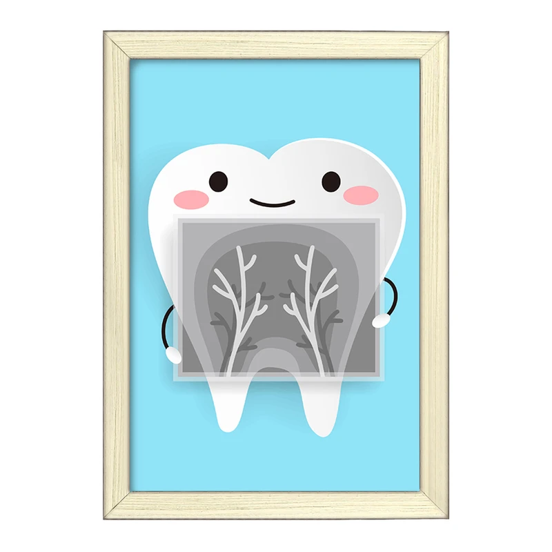 تابلو خندالو طرح دندان و دندان پزشکی کودکانه کد 36705