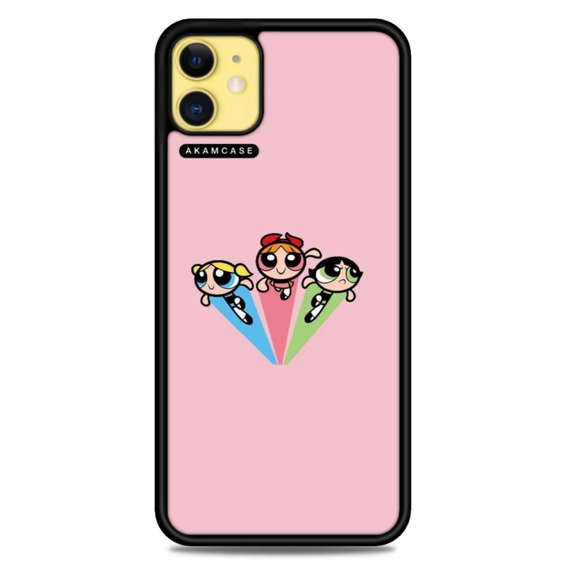 کاور آکام مدل AMCWA11-POWERPUFF GIRLS-10 مناسب برای گوشی موبایل اپل iPhone 11