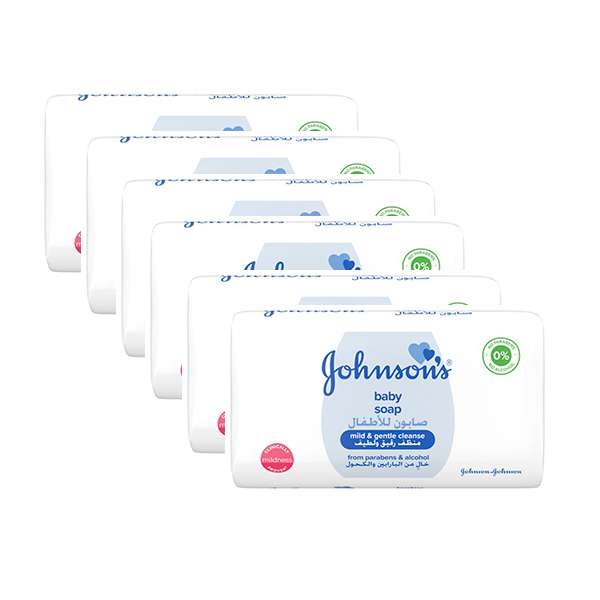 صابون کودک جانسون مدل Mild & Gentle وزن 125 گرم بسته 6 عددی صابون کودک جانسون مدل Mild & Gentle وزن 125 گرم بسته 6 عددی