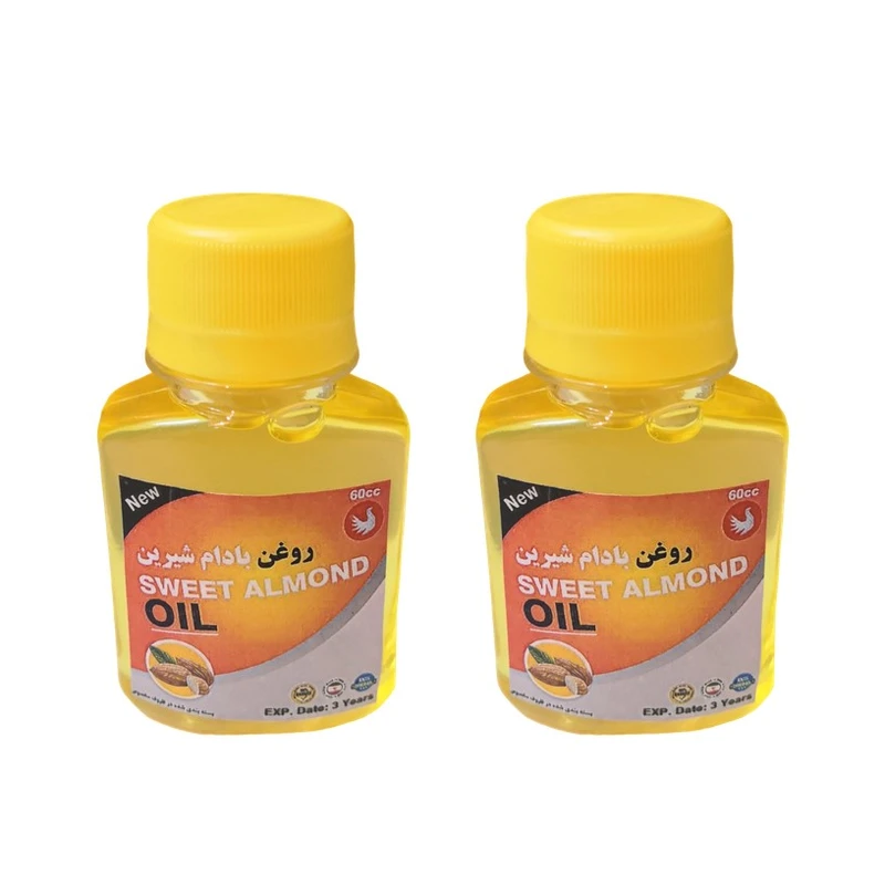 روغن بادام شیرین پامکا مدل پرس سرد حجم 60 میلی لیتر مجموعه 2 عددی