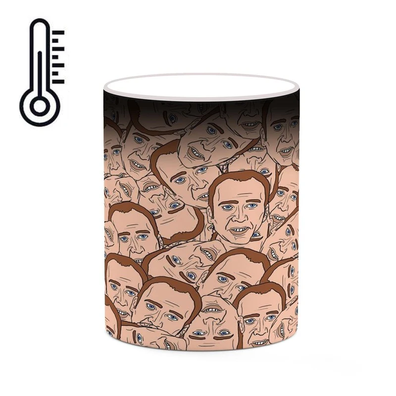 ماگ حرارتی کاکتی طرح نیکولاس کیج Nicolas Cage مدل mgh27028