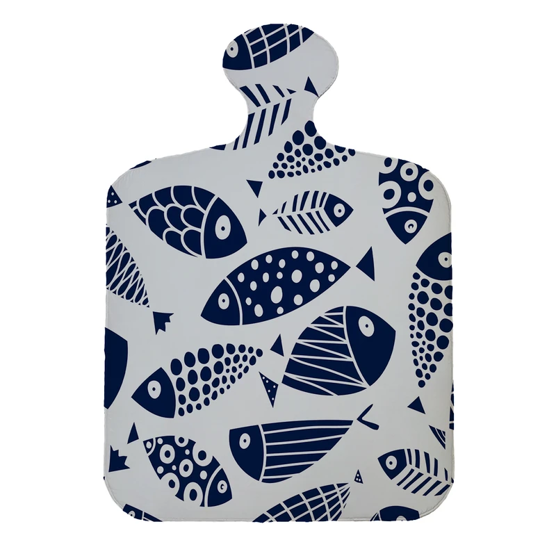 پادری مدل تخته گوشت طرح ماهی کد 9197 سایز 110×80 سانتی متر