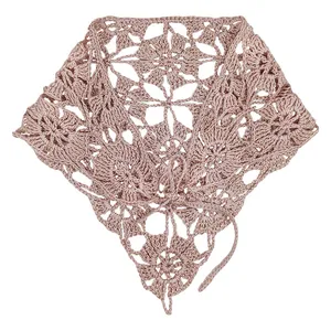 روسری دخترانه مدل گل دستبافت کد 0111487