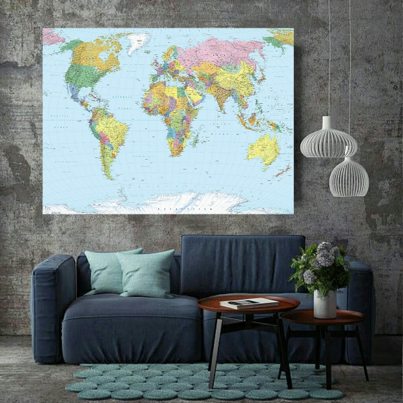 پوستر طرح نقشه جهان مدل PO1269
