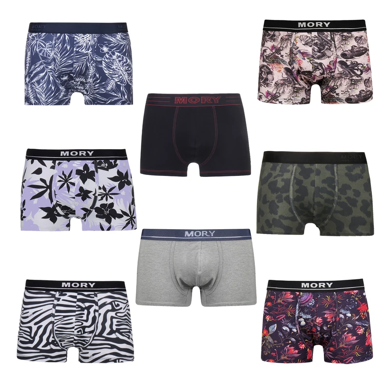 شورت ترانک مردانه موری مدل 052 بسته 8 عددی