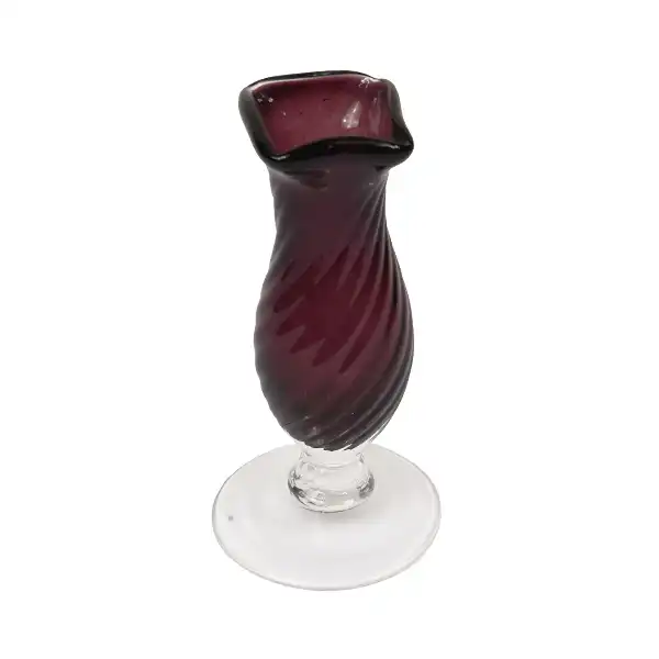 گلدان شیشه ای مدل پایه دار