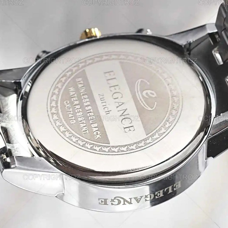 ساعت مچی عقربه ای زنانه الگانس مدل سه موتور فعال کورنوگراف mr2