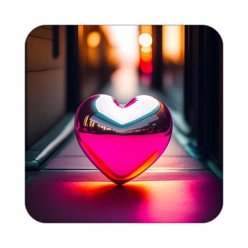 زیر لیوانی کاکتی مدل عاشقانه کد mp11664