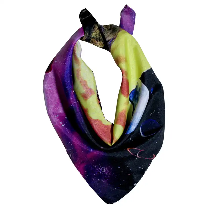 دستمال سر و گردن طرح جاده و کهکشان