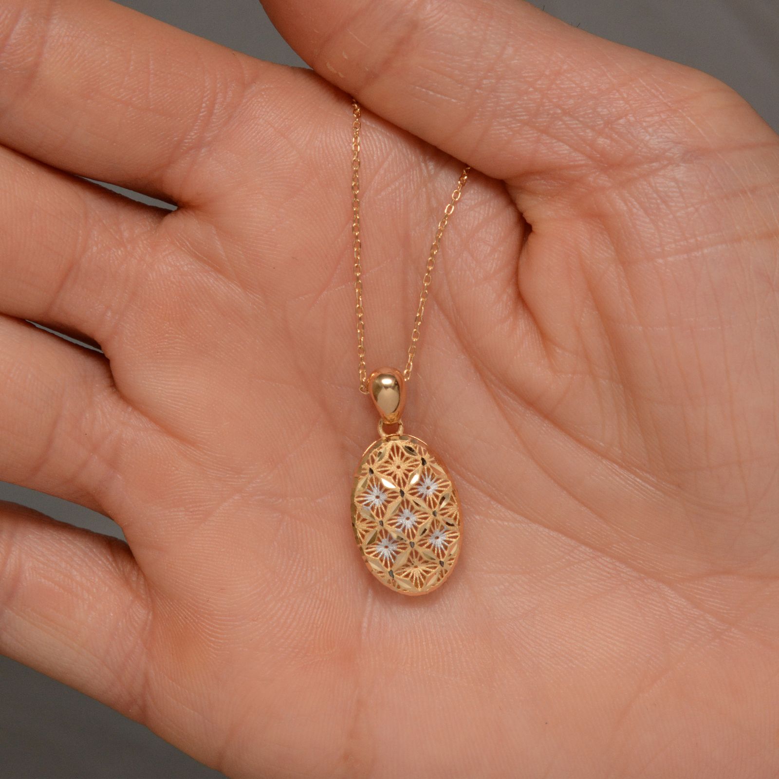آویز گردنبند طلا 18 عیار زنانه طلای مستجابی مدل آوا کد 6762 -  - 2