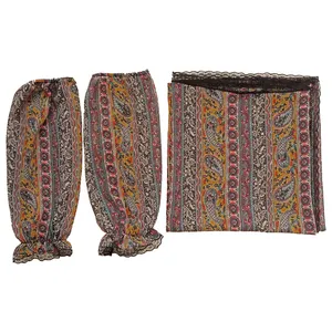 ست روسری و ساق دست زنانه مدل سنتی