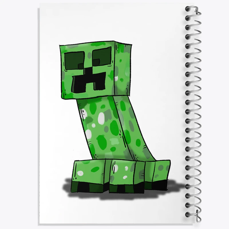 دفتر لیست خرید 50 برگ خندالو طرح بازی ماینکرافت (Minecraft) کد 36989