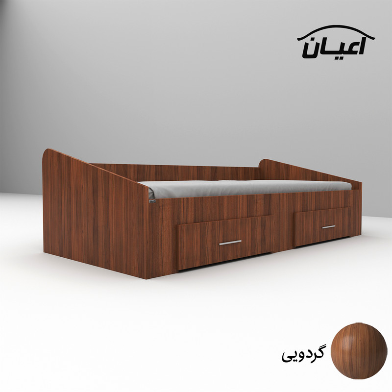 تخت خواب یک نفره اعیان مدل FH613 سایز 80x180 سانتی متر