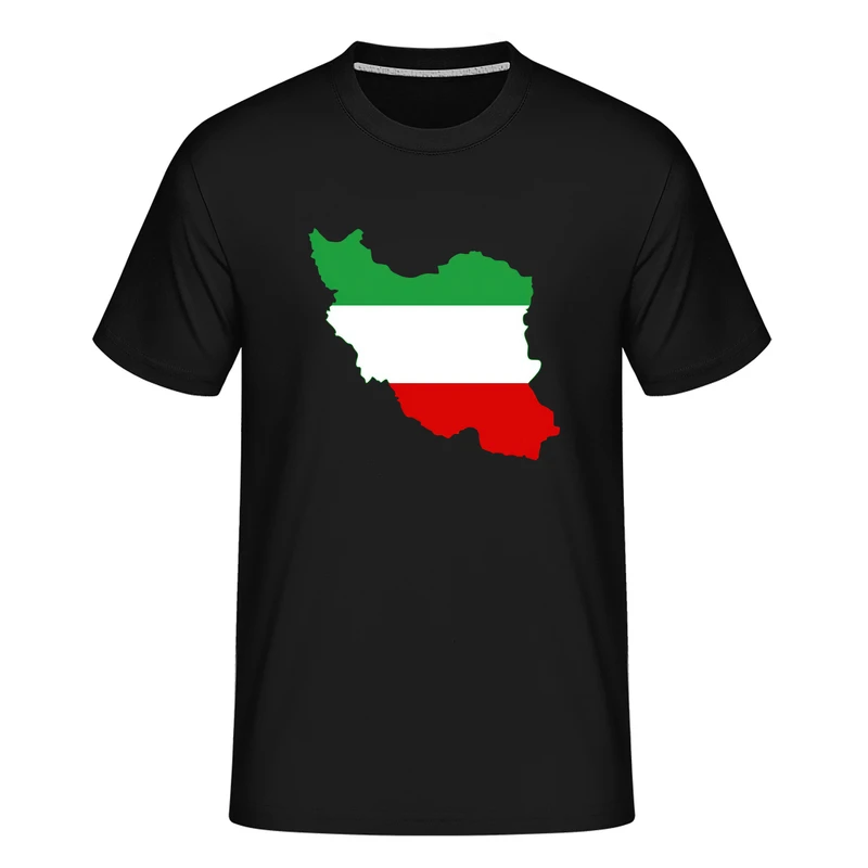 تی‌شرت آستین کوتاه مردانه مدل نقشه ایران کد 8