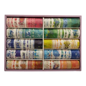 چسب نواری مدل واشی طرح دختر مجموعه 100 عددی