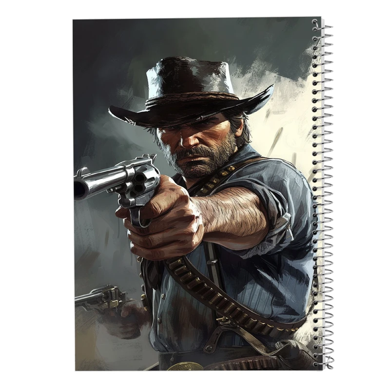 دفتر نت موسیقی 50 برگ مدوپد مدل رد دد red dead کد DF13510