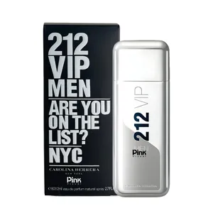 ادو پرفیوم مردانه پینک ویژوآل مدل 212Vip Carolina Herrera با رایحه گرم حجم 100 میلی لیتر