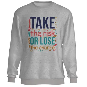 سویشرت مردانه طرح TAKE THE RISK مدل T031G