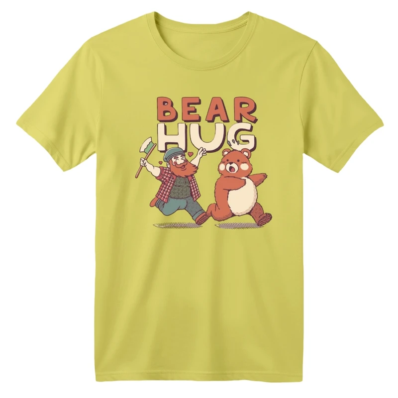 تی شرت آستین کوتاه بچگانه مدل خرس و شکارچی