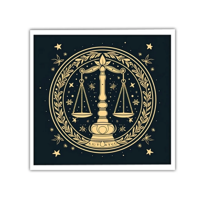 تابلو نوری بکلیت طرح قضاوت و میزان عدالت مدل لایت باکس W-MID-19683