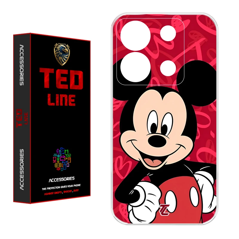 کاور تدلاین طرح میکی موس کد 1148 مناسب برای گوشی موبایل شیائومی Redmi Note 13 Pro 5G / Poco X6