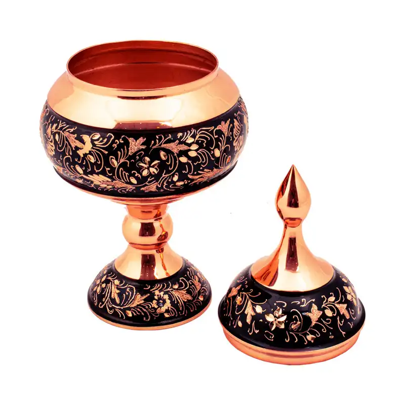 شکلات خوری مسی مدل الماس تراش کد 1801