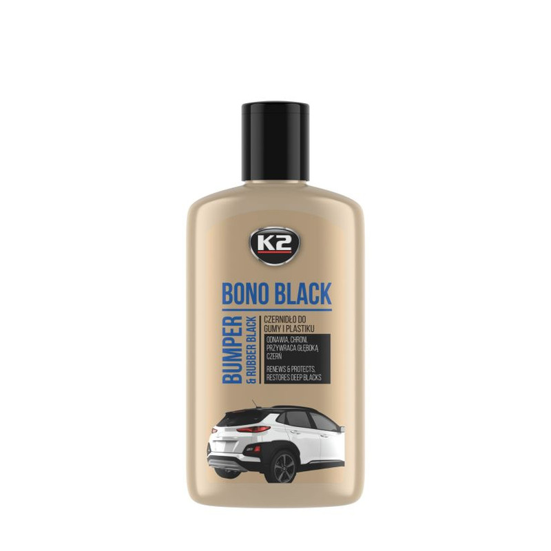پولیش مشکی لاستیک و پلاستیک کی تو مدل BONO BLACK K030N حجم 250 میلی لیتر