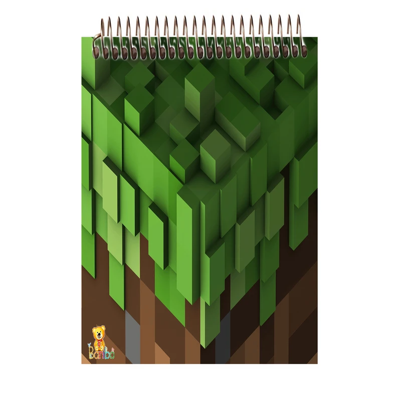 دفتر شطرنجی 100 برگ بانیبو مدل ماینکرافت کد 2782