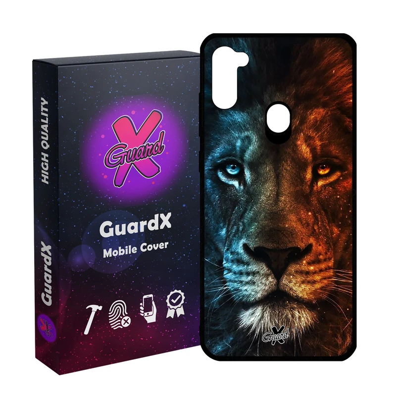 کاور گارد ایکس طرح شیر مدل Glass10634 مناسب برای گوشی موبایل سامسونگ Galaxy A11/M11