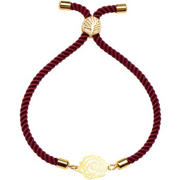 دستبند طلا 18 عیار زنانه کرابو طرح گل مدل Kr1570