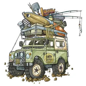 برچسب خودرو طرح لندرور پاژن والنسیا کد 15