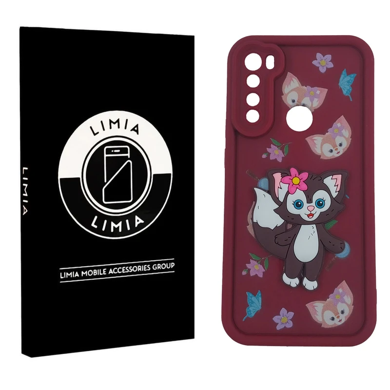 کاور لیمیا مدل سولید لنزدار طرح عروسکی برجسته مناسب برای گوشی موبایل شیائومی Redmi Note 8