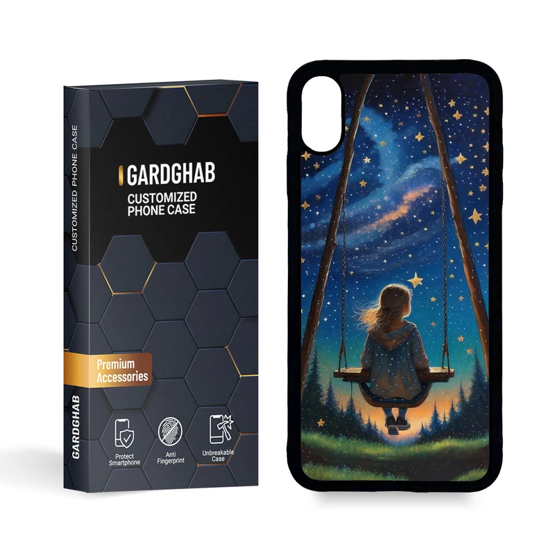 کاور گارد قاب مدل پشت گلس دخترانه مناسب برای گوشی موبایل اپل iPhone Xs Max