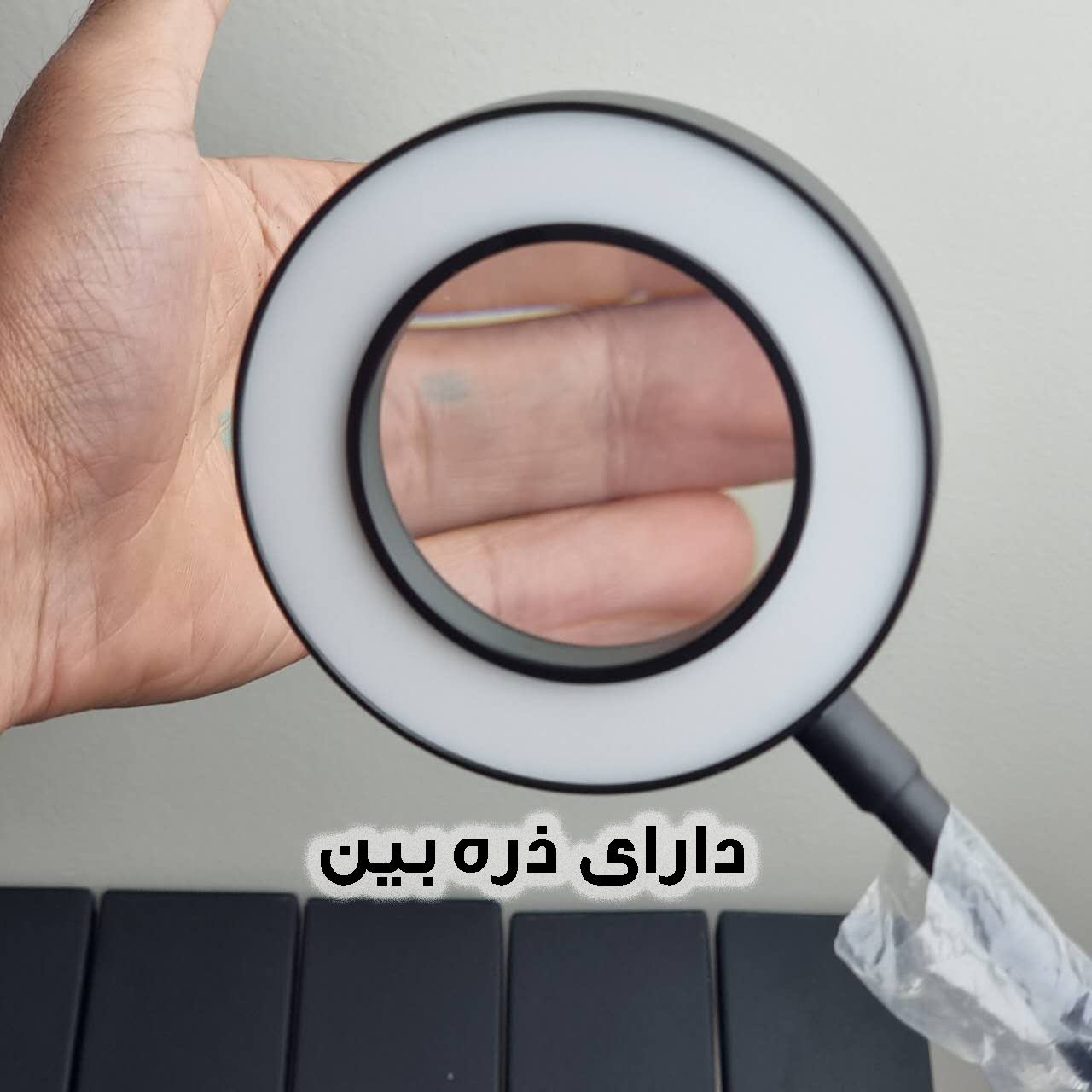 رینگ لایت مدل ذره بین کد 12W-360 ROTATABLE