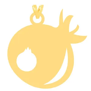 آویز گردنبند طلا 18 عیار زنانه مدل انار 10137