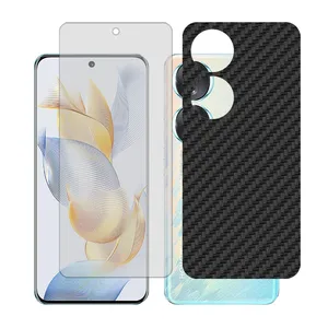 Glass together model matte screen protector suitable for Honor 70 mobile phone with back cover sticker