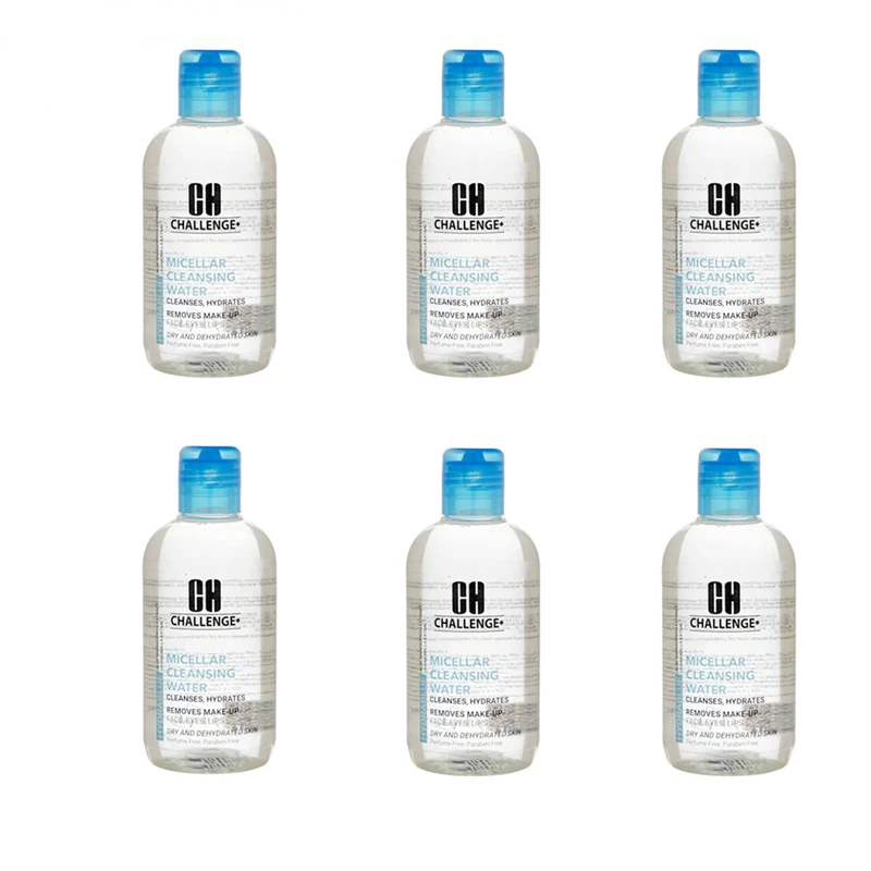 محلول پاک کننده آرایش چلنج مدل میسلار آبرسان حجم 250 میلی لیتر مجموعه 6 عددی