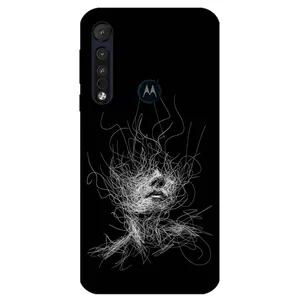 Megafone Face Sketch 7423 Cover For Motorola Moto G8 Play