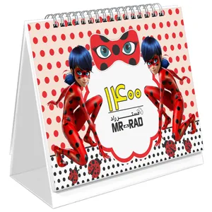 تقویم رومیزی سال 1400 مستر راد طرح دختر کفشدوزکی کد Ladybug 1366