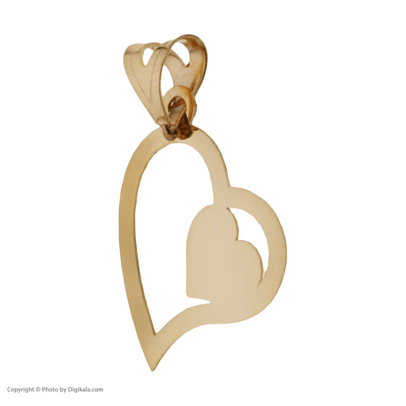 آویز گردنبند طلا 18 عیار زنانه مایا ماهک مدل MM1483 طرح قلب