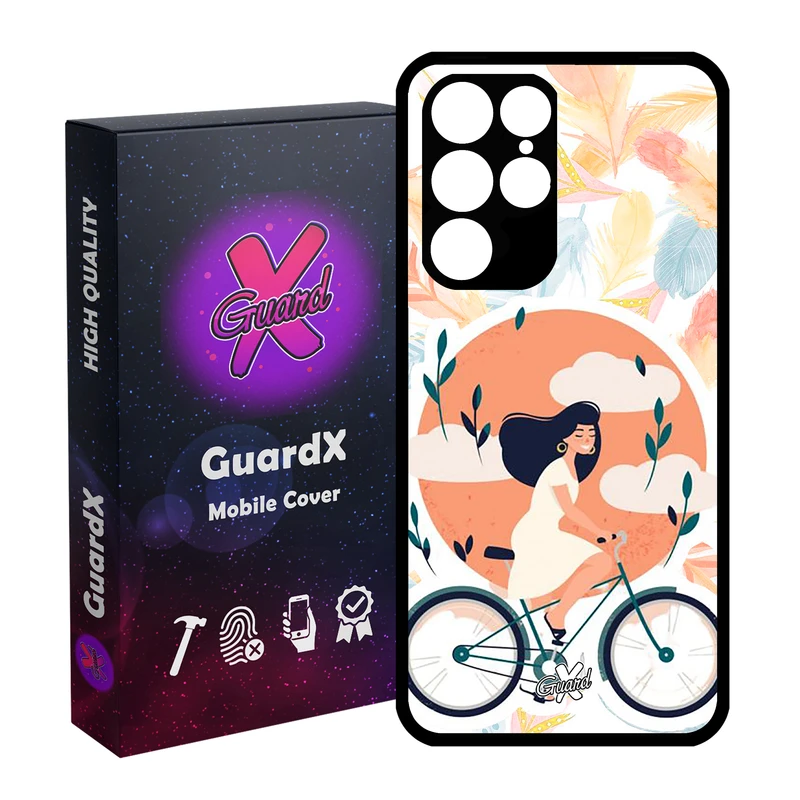 کاور گارد ایکس طرح Girl مدل Glass10340 مناسب برای گوشی موبایل سامسونگ Galaxy S22 Ultra