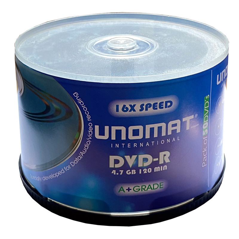 دی وی دی خام یونومات مدل DVD - R بسته 50 عددی