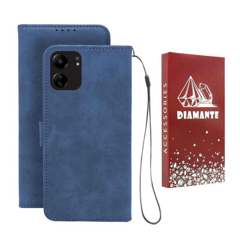 کیف کلاسوری دیامانته مدل Bandaviz Rd مناسب برای گوشی موبایل شیائومی Redmi 13C به همراه بند آویز