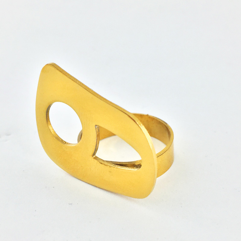 انگشتر زنانه گالری عزیزی طرح هـ مدل 14280