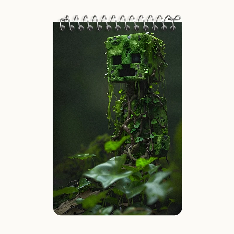 دفتر یادداشت 50 برگ خندالو طرح ماینکرافت (Minecraft) کد F8968