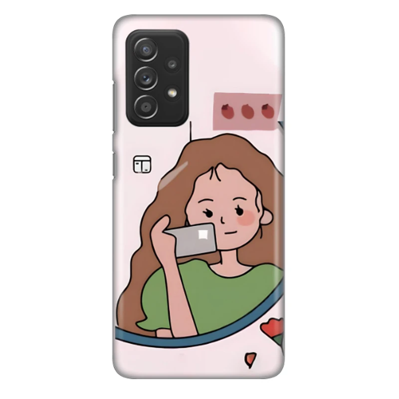 کاور طرح دختر کد DIMO-005 مناسب برای گوشی موبایل سامسونگ Galaxy A72s / Galaxy A72 