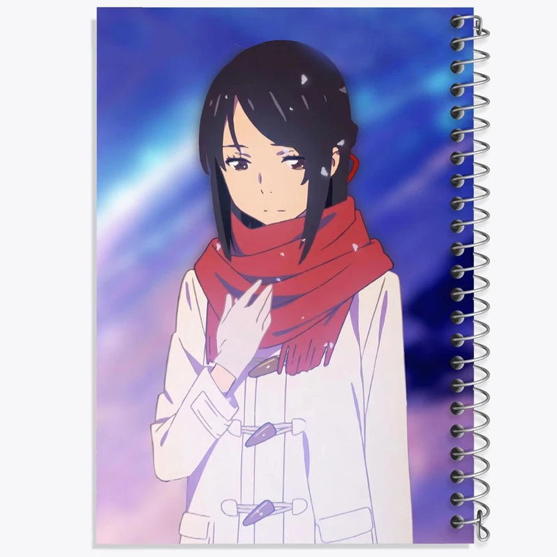 دفتر نقاشی 50 برگ خندالو مدل میتسویا میامیزو انیمه یورنیم Your Name کد 16244